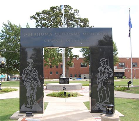 Veterans Memorial At Woodland Veterans Park Shawnee Oklahoma The