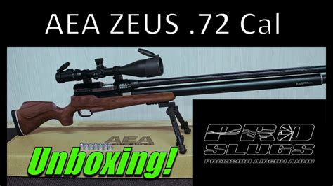 Aea Zeus 72 Caliber Big Bore Airgun Unboxing Youtube