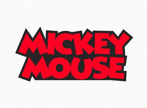 Hd Mickey Mouse Name Logo Png Citypng