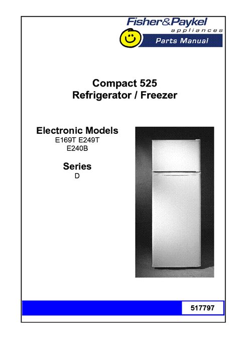 Is condensation normal on the bottom of the skincare fridge? FISHER-PAYKEL COMPACT 525 E169T E249T E240B SERIES D PARTS ...