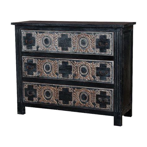 Details About Moroccan Chest Credenza Hand Painted Mahogany French