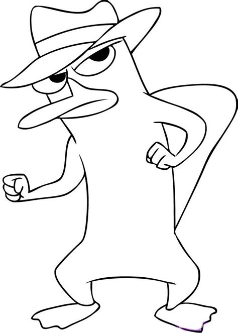 Perry The Platypus Phineas And Ferb Coloring Pages Neo Coloring