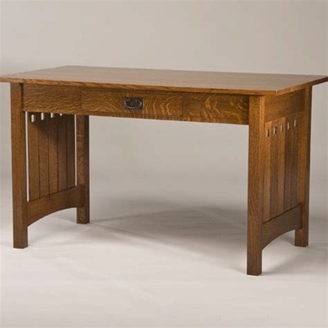 Custom Quarter Sawn White Oak Mission Style Desk By Cyma Furniture