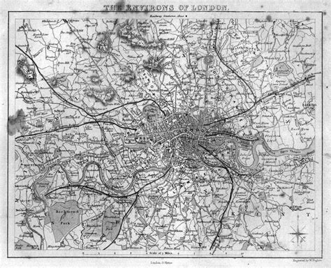 19th Century London Map Old Maps Of London Victorian London London Map
