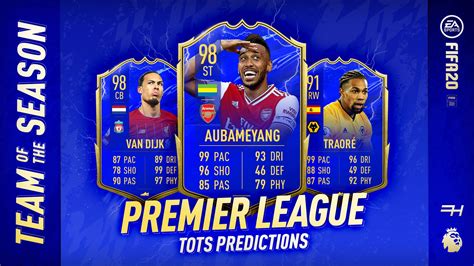 FIFA 20 TOTS Predictions - Premier League - Futhead News