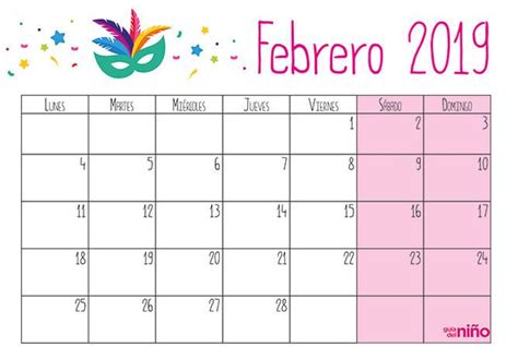Calendario Febrero 2020 Pdf Word Excel Imprimible Plantilla