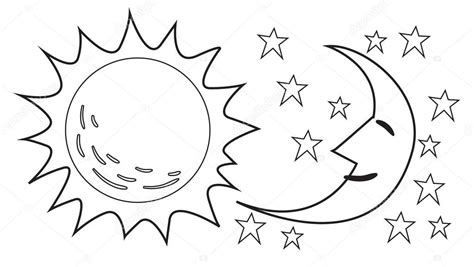 El Sol Y Luna Doodle — Archivo Imágenes Vectoriales © Airdone 111870210