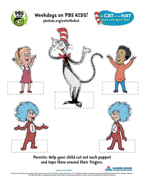 The Cat In The Hat Printable Activities Pbs Kids Pbs Kids