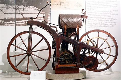 Aug 30 1885 Daimler Gives World First True Motorcycle Wooden
