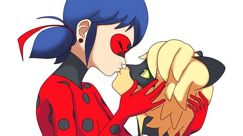 Ladybug And Cat Noir Kiss  Art Puke