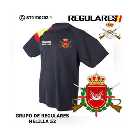 Camiseta Melilla 52 Grupo De Regulares Totemteams