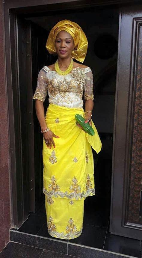 Wedding Igbo Woman Yellow George Material Nigerian Wrapper My Sister Ijeoma
