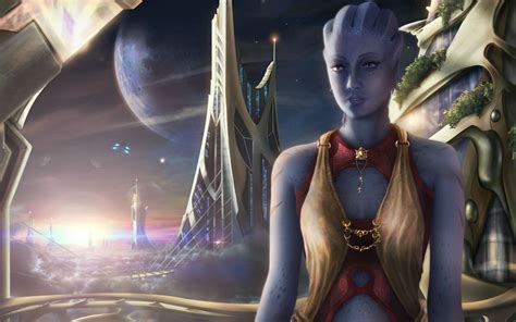 Fantasy Art Women Aliens Обои картинки фото Fan Art Mass Effect