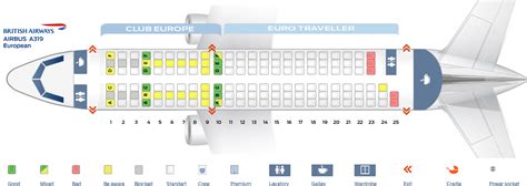 Seat Map Airbus A319 100 British Airways Best Seats In Plane