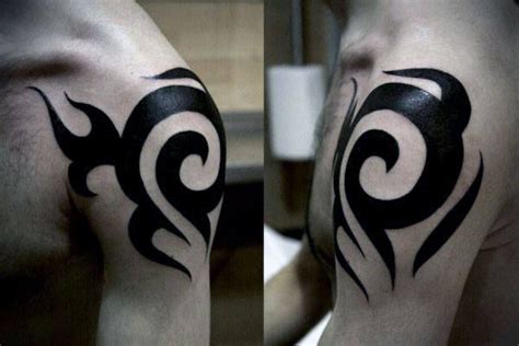 75 Tribal Arm Tattoos For Men Interwoven Line Design Ideas Arm