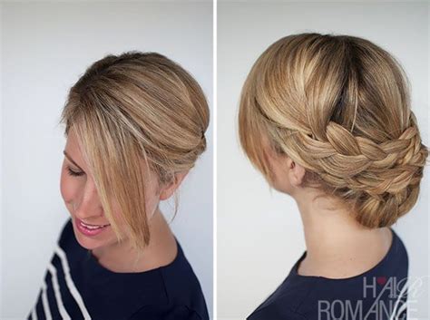 Hairstyle How To Easy Braided Updo Tutorial Hair Romance Easy