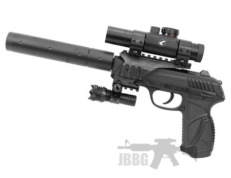 Gamo Pt85 Tactical Blowback Air Pistol Set Just Air Guns
