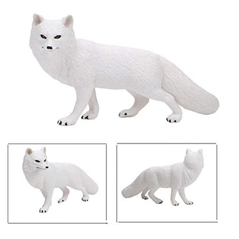 Uandme Fox Toy Figures Set Includes Arctic Fox And Red Foxes Figurines