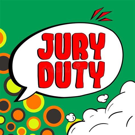 Conceptual Caption Jury Duty Internet Concept Obligation Or A Period