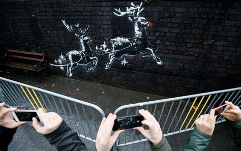 Weihnachtsgrüße Von Künstler Banksy In Birmingham Kurierat