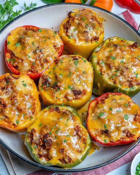 Easy Stuffed Bell Peppers Foodflag