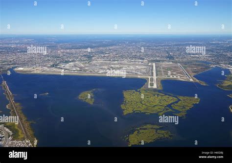 Aerial View Of The John F Kennedy International Airport Jfk In