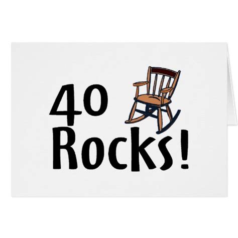40 Rocks Greeting Card Zazzle