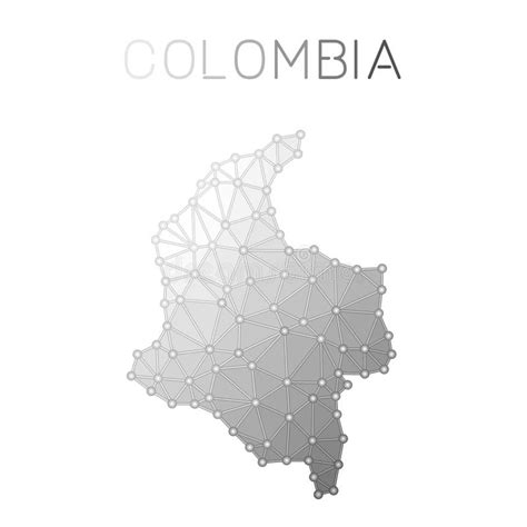 Plantilla Del Vector Del Infographics Del Mapa De Colombia Con Regiones
