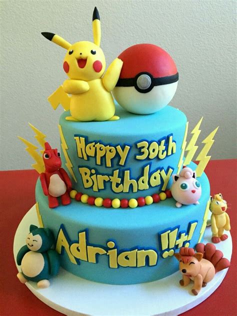 Pokemon Tiered Cake Pokemon Birthday Cake Pikachu Cake Pokemon