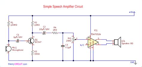 Simple Speech Amplifier Circuit