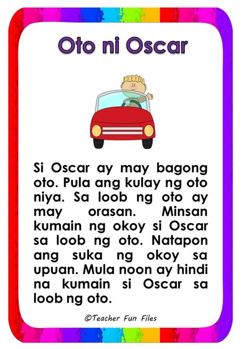 Teacher Fun Files Tagalog Reading Passages 17