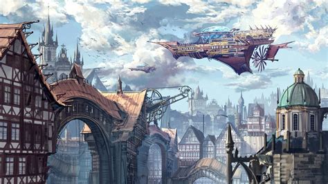 Steampunk City Wallpaper Steampunk City 2976333 Hd Wallpaper