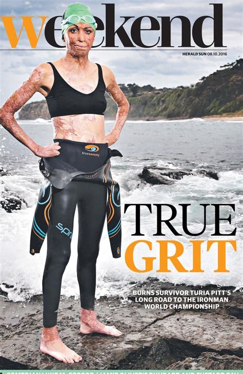 Burns Victim Turia Pitt Proves She Wont Be Beaten By Competing In Ironman World Championship