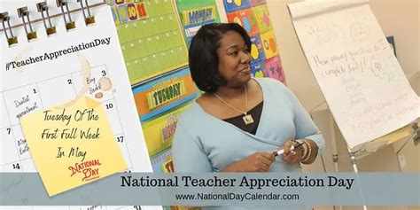 National Teacher Appreciation Day Tuesday Of The First Full Week In