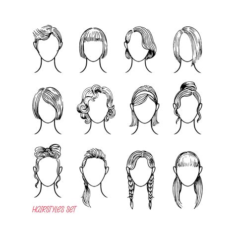 Drawings Of Hairstyles Easy