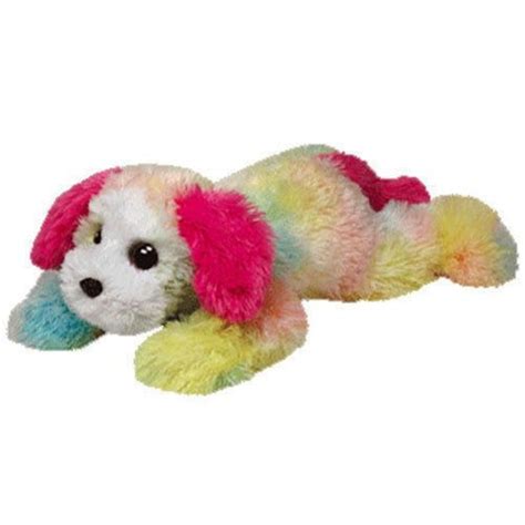 Ty Inc Beanie Babies Yodels St Bernard Rainbow Dog Plush Stuffed