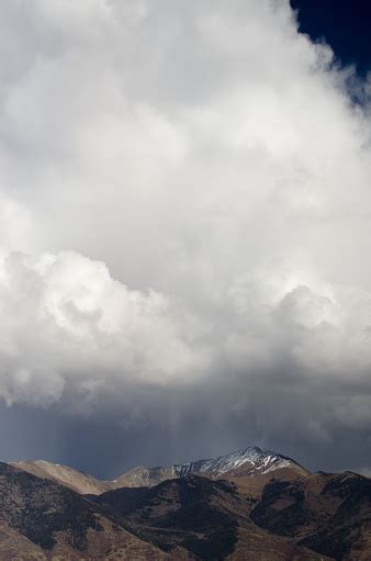 Mountain Range Topping With Clouds Stock Photo Download Image Now