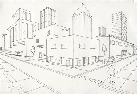 City Pencil Drawing At Getdrawings Free Download
