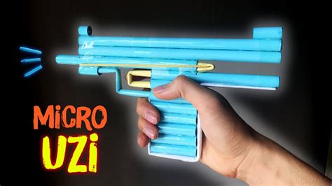 How To Make A Paper Guns Micro Uzi Smg That Shoots Paper