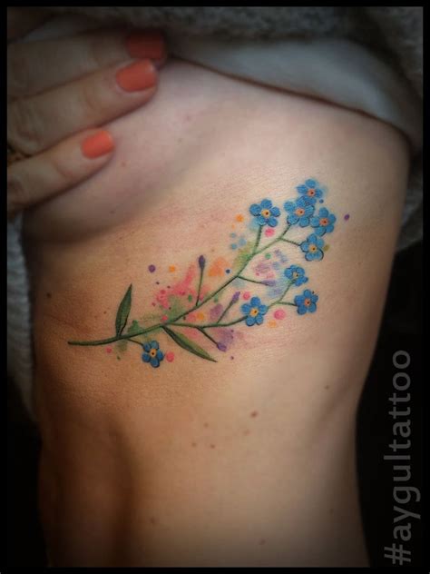 Swarovski crystal forget me knot flower #5045569 brand new in box blue nice f/sh. #forget-me-not #flower #watercolor #aygultattoo | Tattoos ...