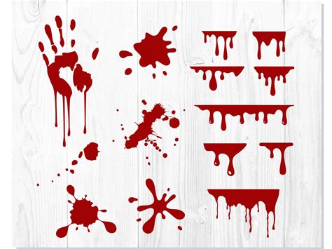 Blood Dripping Bundle Blood Dripping Font Blood Dripping Svg Font