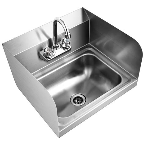 Buy Giantex Stainless Steel Hand Washing Sink Wall Hand Sink W Faucet