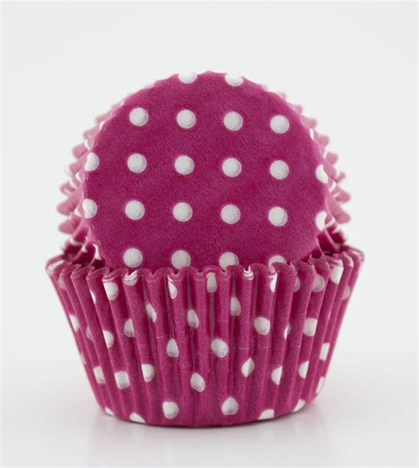 Bright Pink Polka Dot Cupcake Liners Etsy
