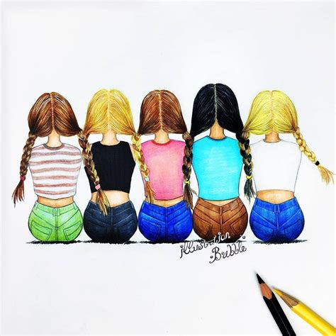 It means having someone you can tell anything to, without feeling embarrassed, although they might tease you a little! dani].•* | Bff drawings, Best friend drawings, Cute ...