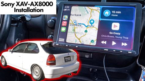 Full Car Audio Installation Sony Xav Ax8000 And Xm Gs6dsp Amplifier Under
