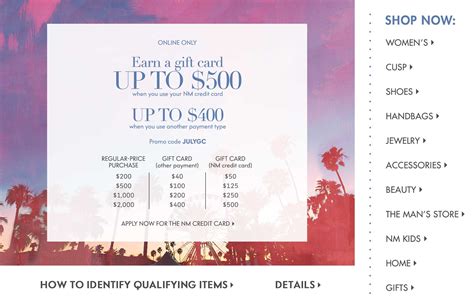 Grab a sweet gift for your loved one so they can get on the luxury trends. Gift Card Event at Neiman Marcus