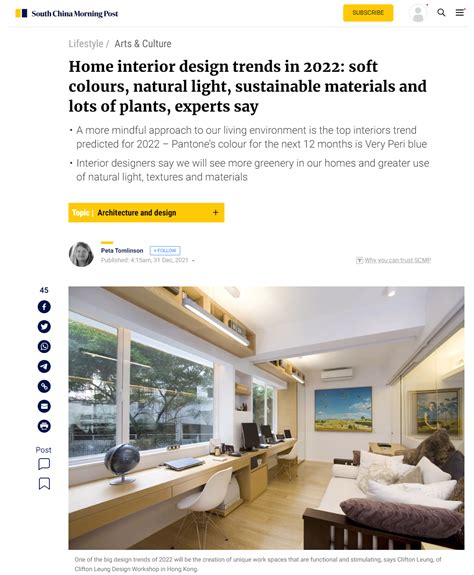 Home Interior Design Trends In 2022 Scmp Jan 2022 Interior Design