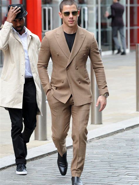 nick jonas double breasted suit perfection gq mensstyle mensfashion nickjonas suit mens