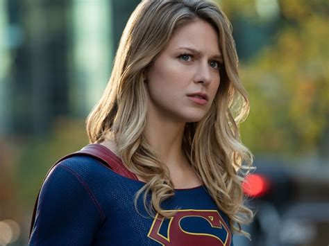 supergirl star melissa benoist shared photo of new suit with pants