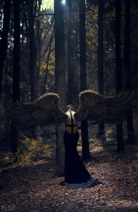 Angel Woman Gothic Fashion Photography Fantasy Photography Forest